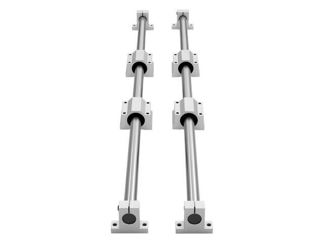 Linear Rail Kit, SFC25, 2Pcs 1000 mm (39.4 inch) Linear Motion Guide Rails and 4Pcs Bearing Slide Blocks, for DIY Engraving Machine Lathe Milling...