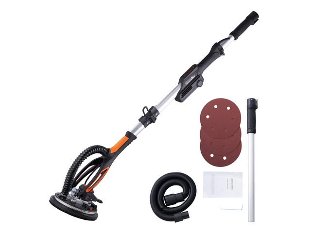 Drywall Sander, 800W Brushless Motor Electric Sander, Variable Speed 1000-2300 RPM Wall Sander, Foldable Ceiling Sander with Double-Deck LED...