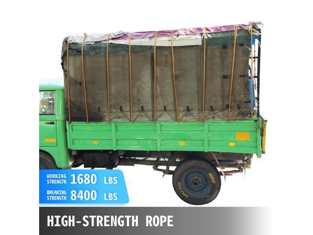 Polyester Rope 7/16' x 200', Load and Pulling Rope, 8400lbs Breaking Strength (Not suitable for rocking climbing, mountain climbing, hanging...