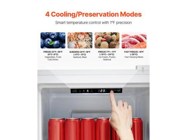 Convertible Freezer/Refrigerator, 11 Cu. Ft Frost Free Upright Freezer with Temp Control Panel, Reversible Door, Adjustable Glass Shelves and LED,...