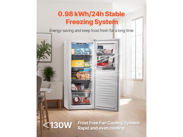 Convertible Freezer/Refrigerator, 11 Cu. Ft Frost Free Upright Freezer with Temp Control Panel, Reversible Door, Adjustable Glass Shelves and LED,...