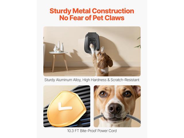 VEVOR Dog House Heater, 800W Pet Heater House with Overheat Protection, Adjustable Temperature & 24H Timer, Portable Electric Warmer with Anti-Bite...