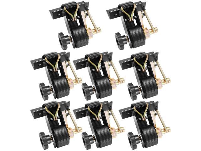 Ladder Rack Ratchet Straps, Black Square Tube Mount, 1.5 in Wide x 7.4 ft Long Black Ladder Rack Straps with Double J-Hooks, 500 lbs Load Heavy...