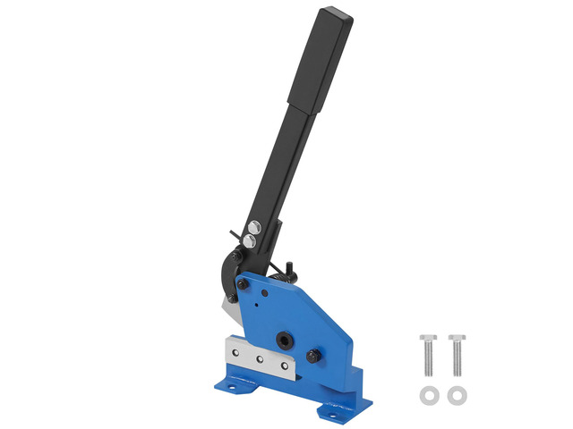 5' Manual Hand Plate Shear for Metal Sheet Processing, HS-5 Benchtop Cutter with Q235 Material, for Crafts Thick Steel Crafting, Heavy Duty Roll...