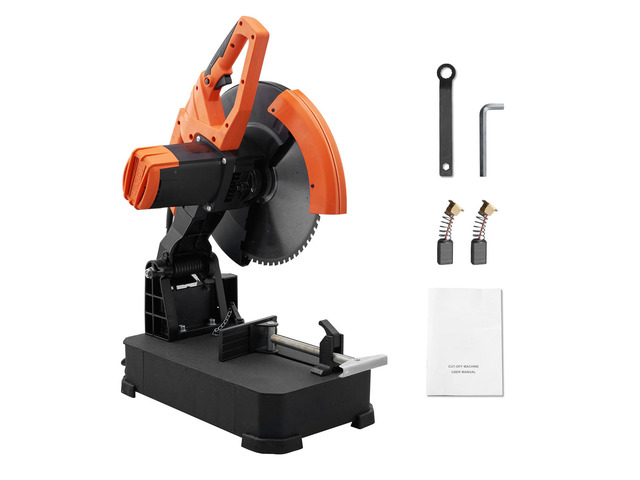 Chop Saw, 14'/355mm Blade Diameter Cut Off Saw, 2800W 1200RPM Steel Cutting Machine, 0-45° Adjustable Dry Cut Chop Saw, Miter Saw for Cutting Metal...