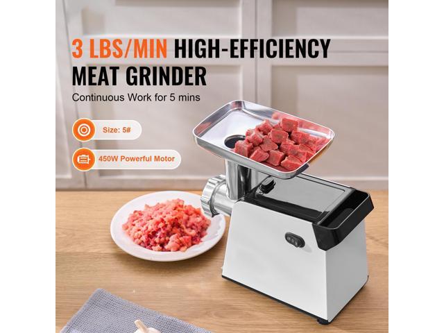 Meat Grinder, 3 Lbs/Min Capacity Electric Meat Grinders with Blade, Grinding Plate, Sausage Maker, Kubbe Kit, Stainless Steel Meat Mincer for Home...