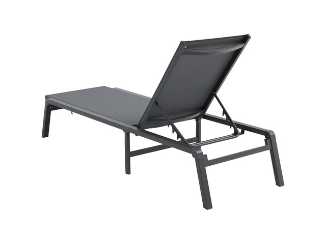 Chaise Lounge Chair Outdoor, Aluminum Patio Lounge Chair with Adjustable 5-Position, Folding Pool Lounge Chair Recliner and Full Flat Tanning Chair...