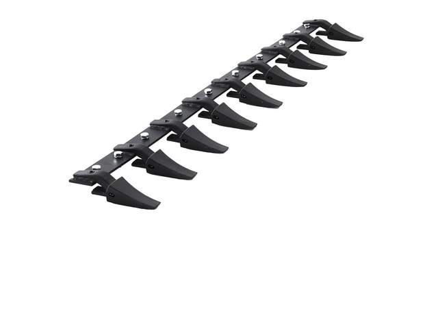 Bucket Tooth Bar, 72'', Heavy Duty Tractor Bucket 9 Teeth Bar for Loader Tractor Skidsteer, 4560 lbs Load-Bearing Capacity Bolt On Design, for...