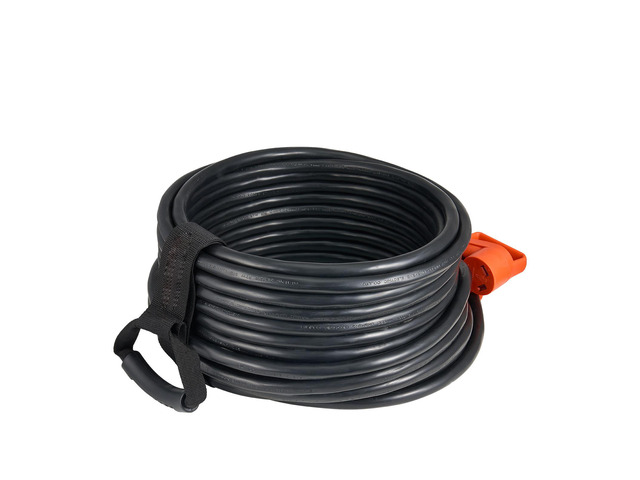 100 FT RV Extension Cord, 30 Amp, 125V 2500W Heavy Duty STW 10/3 Gauge Wire, NEMA TT-30P Male NEMA TT-30R Female Plug, with LED Power Indicator,...