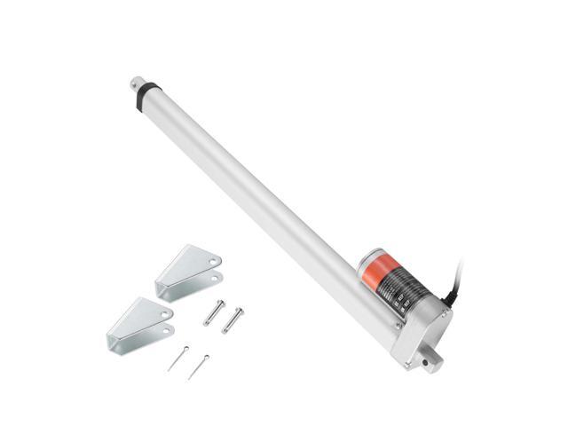 Linear Actuator 12V, 18 Inch High Load 330lbs/1500N Linear Actuator, 0.19'/s Linear Motion Actuator with Mounting Bracket and IP54 Protection