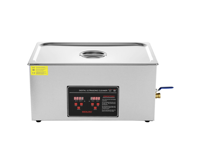 Ultrasonic Cleaner with Digital Timer & Heater, Professional Ultra Sonic Jewelry Cleaner, Stainless Steel Heated Cleaning Machine for Glasses Watch...