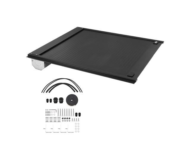 Retractable Tonneau Cover, 5.5 ft Hard Retractable Tonneau Cover with Built-in Drainage Pipe for 2009-2024 Ford F-150 Crew Cab, Customized Hard...