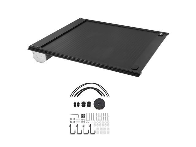 Retractable Tonneau Cover, 5.5 ft Hard Tonneau Cover with Built-in Drainage Pipe for 2022 - 2024 Toyota Tundra Crew Cab w/ Deck Rail System, Hard...