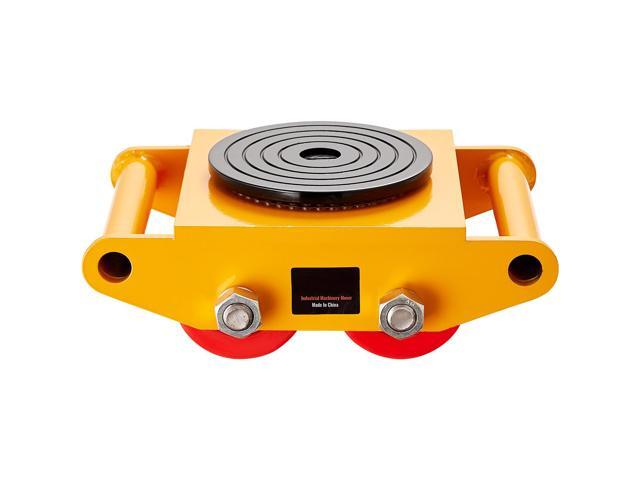 Machinery Skate Dolly, 13,200 LBS/6T Industrial Machinery Mover, Heavy Duty Carbon Steel Machinery Moving Skate with 4 PU Wheels and 360° Rotation...