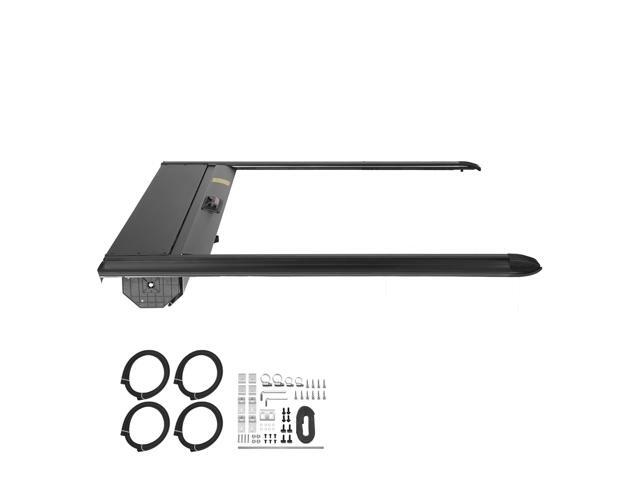 Retractable Tonneau Cover, 5.5 ft Hard Retractable Tonneau Cover with Built-in Drainage Pipe for 2021-2024 Ford F-150 Crew Cab, Customized Hard...