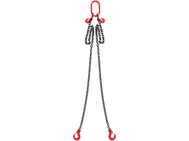 Chain Sling, 5/16 inch x 6 ft Lifting Chains with Hooks, G80 Engine Chain Hoist Lifts, 6600 lbs/3 Ton Lifting Sling Chains for Engine Hoist, Engine...