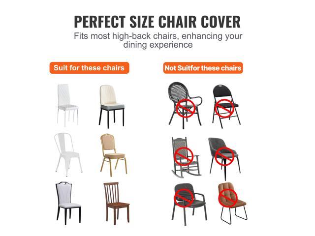 Stretch Spandex Folding Chair Covers, Universal Fitted Arched Front Cover, Removable Washable Protective Slipcovers, for Wedding, Holiday, Banquet,...