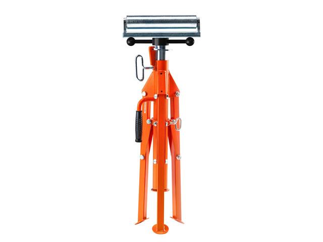 Roller Stand, Heavy Duty 2500 LBS Load Capacity, 27.6'-52' Height Adjustable, 45# Steel Folding Roller Support Stand for Pipes, Wooden Boards