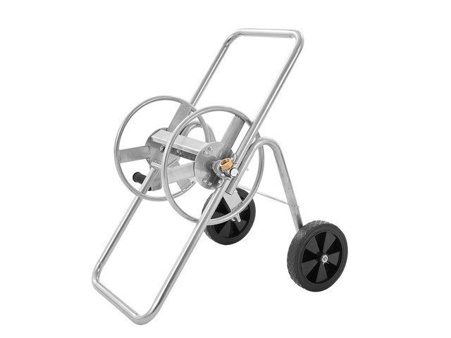 Water Hose Reel Cart, 175/230 ft High-Pressure Garden Hose Cart, Hoses Reel Carts with Two Wheels, Handle & Heavy-Duty Mesh Storage Basket,...