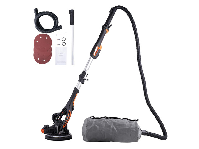 Wall Smoother, 900W Power Tool, Includes 12 Sanding Pads, Adjustable Speeds from 800-1800 RPM, 3 Vacuum Tubes, Collapsible Design for Ceilings,...