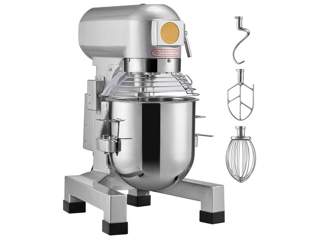 Commercial Food Mixer, 28.5L Commercial Stand Mixer with 3 Adjustable Speeds, 1100W Dough Mixer with Stainless Steel Bowl and 3 Mixing Attachments,...
