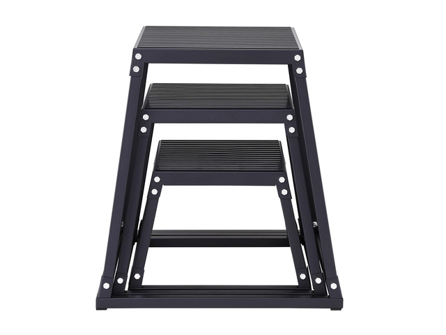 Plyometric Jump Boxes, 12/18/24 Inch Plyo Box, Platform and Jumping Agility Box, Anti-Slip Fitness Exercise Step Up Box Set for Home Gym Training,...
