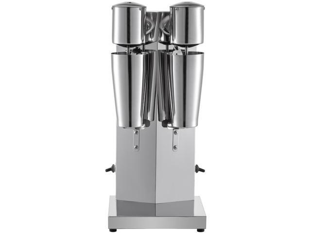 Milkshake Maker Kit, Stainless Steel Electric Milkshake Maker, 180W Milkshake Machine, Double Head Classic Milkshake Maker with 800ml Cup, Silver...