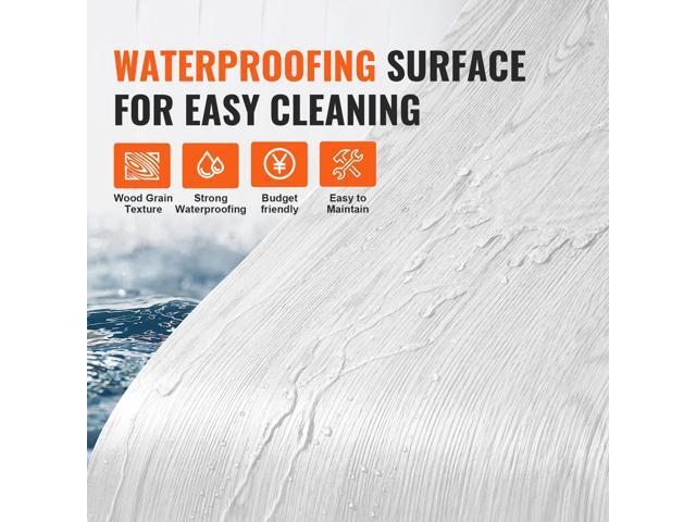 Self Adhesive Vinyl Floor Tiles 390 x 23.6 inch, 1.5mm Thick Peel & Stick, Light Gray Wood Grain DIY Flooring for Kitchen, Dining Room, Bedrooms &...