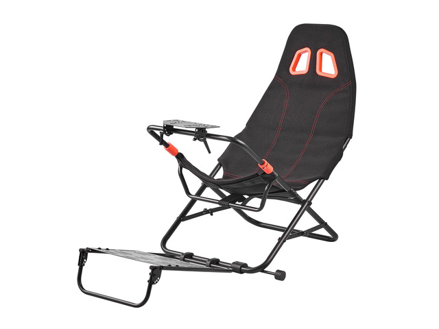 Portable Racing Wheel Stand, Foldable & Adjustable Steering Sim Wheel Stand, 18.5 in Seat Inner Width, Compatible with Logitech G923/G920/G29,...