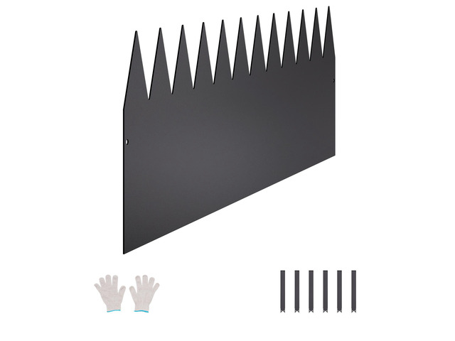Steel Landscape Edging, 4 Packs 40 x 12 in Rust-Resistant Metal Landscape Edging, Bendable Garden Edging Border, Heavy Duty Lawn Edging,...