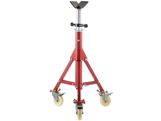 Pipe Stand, Pipe Jack Stand, V Head Pipe Stand Adjustable Height 28-52 Inch, Pipe Jack Stands with Casters 882 LB, Folding Portable Pipe Stands 1/8...