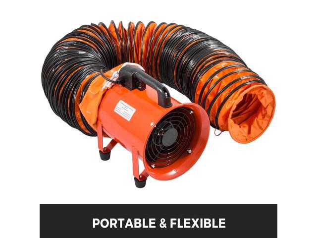 Ducting Hose, 25ft PVC Flexible HVAC Duct Hosing for 10 Inch Utility Blower Exhaust Fan