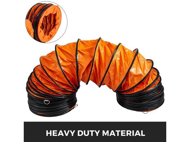 Ducting Hose, 25ft PVC Flexible HVAC Duct Hosing for 10 Inch Utility Blower Exhaust Fan