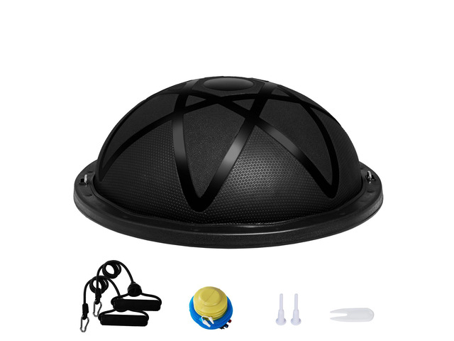 Half Exercise Ball Trainer, 23 inch Balance Ball Trainer, 660 lbs Capacity Stability Ball, Yoga Ball with Resistance Bands and Pump, Strength...