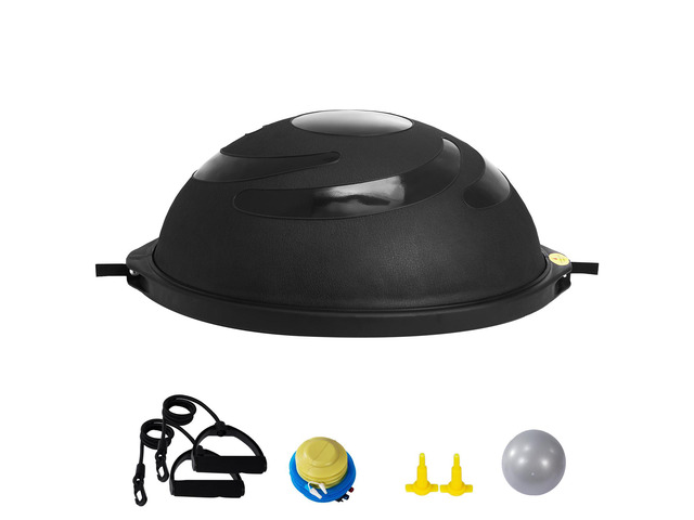 Half Exercise Ball Trainer, 26 inch Balance Ball Trainer, 1500lbs Capacity Stability Ball, Yoga Ball with Resistance Bands & Foot Pump, Strength...