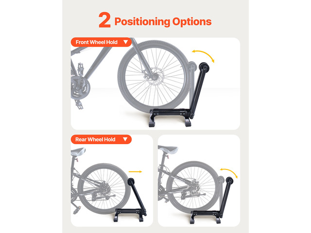 Foldable Bike Rack for 20 to 29 Inch Mountain & Road Bikes Storage Stand 2 Pack
