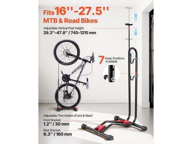 VEVOR Bicycle Storage Floor Freestanding Bike Rack for 16 to 27.5 Inch MTB & Road Bike