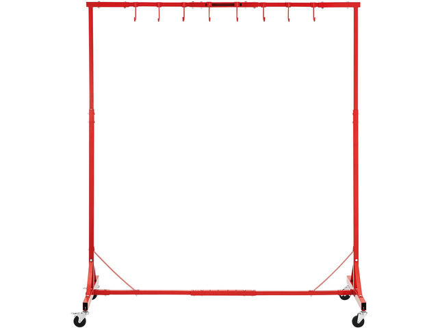 Painting Rack, 1500 -2000 mm Adjustable Height, 66 lbs Capacity Automotive Paint Rack Stand, 8 Hooks Painting Drying Rack with 4 Swiveling Wheels,...