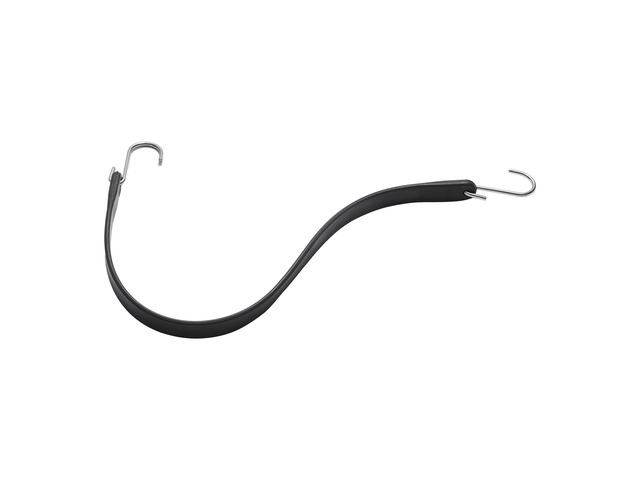 50 Piece Flat Bungee Cord, 19.8 mm Heavy Duty Bungee Straps with Steel S-Hooks, 21' Elastic Bungee Rope for Cargo, Tarps, Trucks and Tent, Black