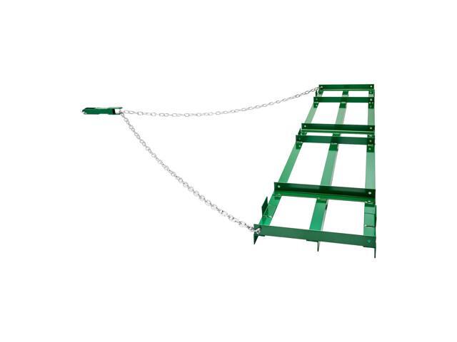 Drag Harrow, 8 ft Heavy Duty Tow Behind Drag Harrow with Adjustable Bars & 72 in Chain, Driveway Grader Landscape Rake for ATV, UTV, Tractor, Mower...