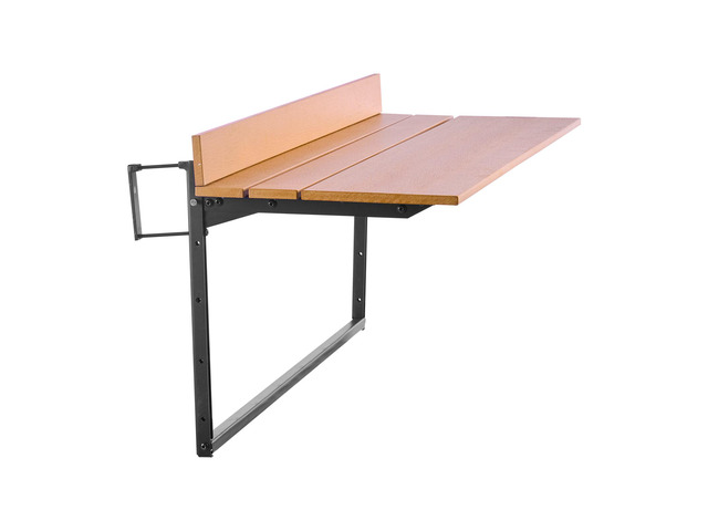 Balcony Hanging Table, 15 x 39 in Folding Balcony Railing Table, Outdoor Balcony Bar Table for Railings, 5-Level Adjustable, Fit Railing from 1' to...