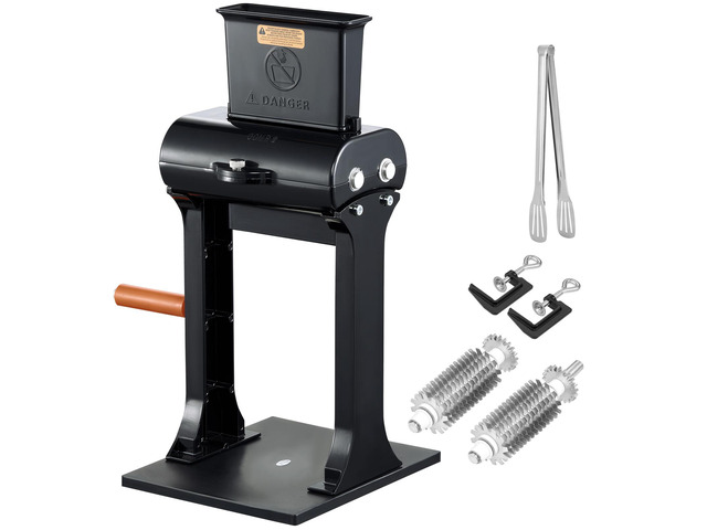 Commercial Meat Tenderizer, Heavy Duty Stainless Steel Meat Tenderizer Machine, Quick and Easy Manual Operation Kitchen Tool, 5.8' Feed Port for...