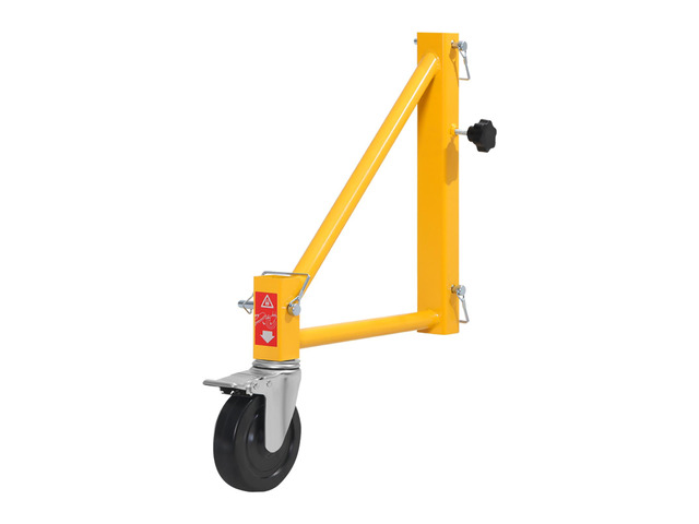 4-Pack Scaffold Outriggers, 1000 lbs Total Load Capacity Baker-Style Scaffolding Accessory with Swivel Casters, Carbon Steel Scaffold Wheel System...