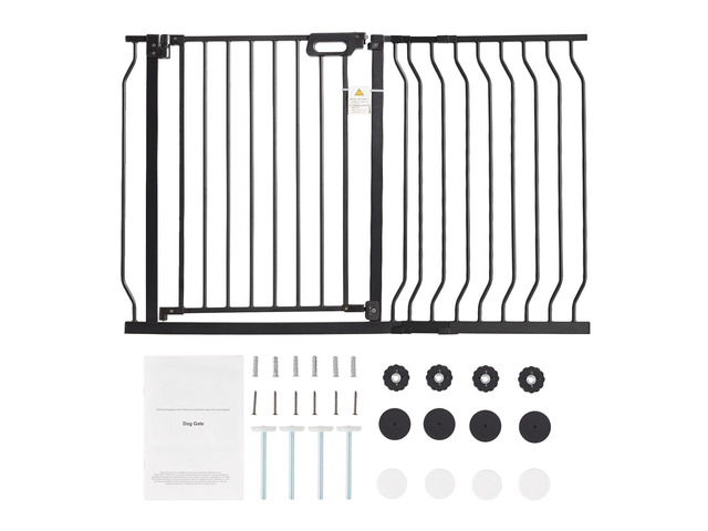 Baby Gate, 29.5'-46.4' Extra Wide, 30' High, Dog Gate for Stairs Doorways and House, Easy Step Walk Thru Auto Close Child Gate Pet Security Gate...