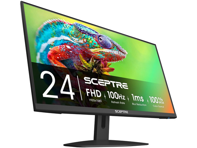 Prime 24-inch Gaming Monitor 100Hz 1ms DisplayPort HDMI x2 100% sRGB AMD FreeSync Build-in Speakers, Eye Care Frameless Machine Black 2025...