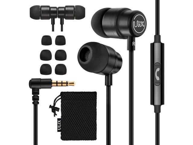 UliX Rider Wired Earbuds in-Ear Headphones, Earphones with Microphone, 5 Years Warranty, with Anti-Tangle Cable, Ear Buds for iPhone, iPad,...