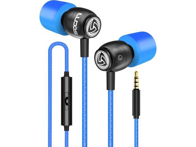 LUDOS Clamor Wired Earbuds in-Ear Headphones, 5 Years Warranty, Earphones with Microphone, Noise Isolating Ear Buds, Memory Foam for iPhone,...