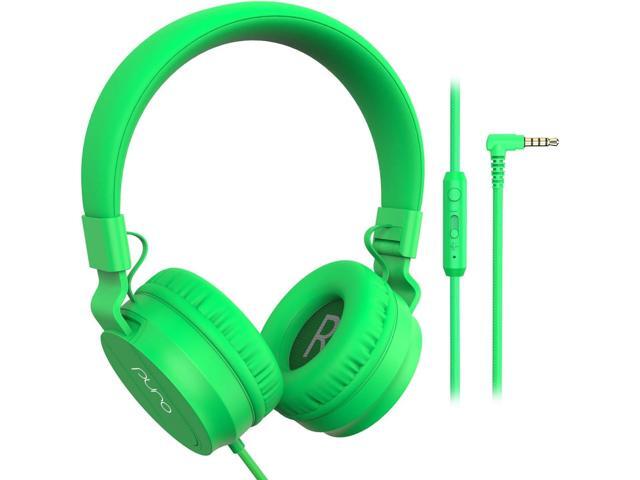 Puro Sound Labs PuroBasic Kid Headphones with Cord - Volume-Limiting & Adjustable with Microphone Compatible with Smartphones, Tablets, PCs, and...