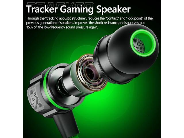 Gaming Earbuds Wired, USB C & 3.5mm Dual Plug in Ear Headphones with Mic and Volume Control for Small Ears, Stereo Bass Noise Isolating Earphones...