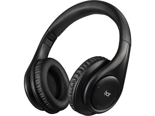 iJoy ISO Bluetooth 5.0 Wireless Over Ear Foldable Stereo Headphones with 30 Hours Battery and Built-in Microphone, (Matte Black)